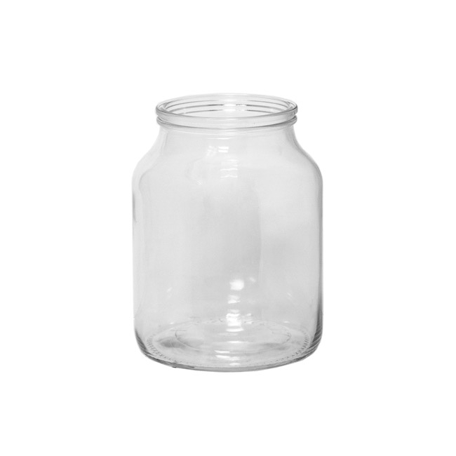 Glass Harper Squat Dome Vase Clear (13x15cmH)