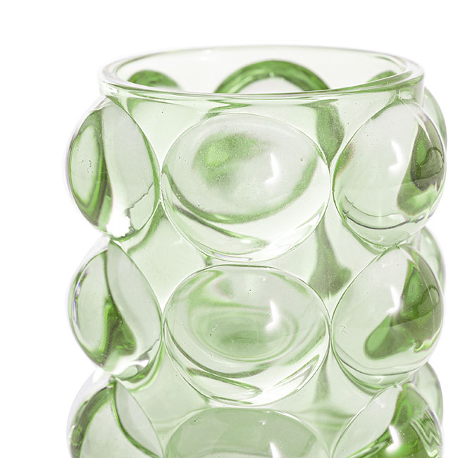 Glass Mashmallow Bud Vase Candle Holder Aqua (6.6x9.6cmH)