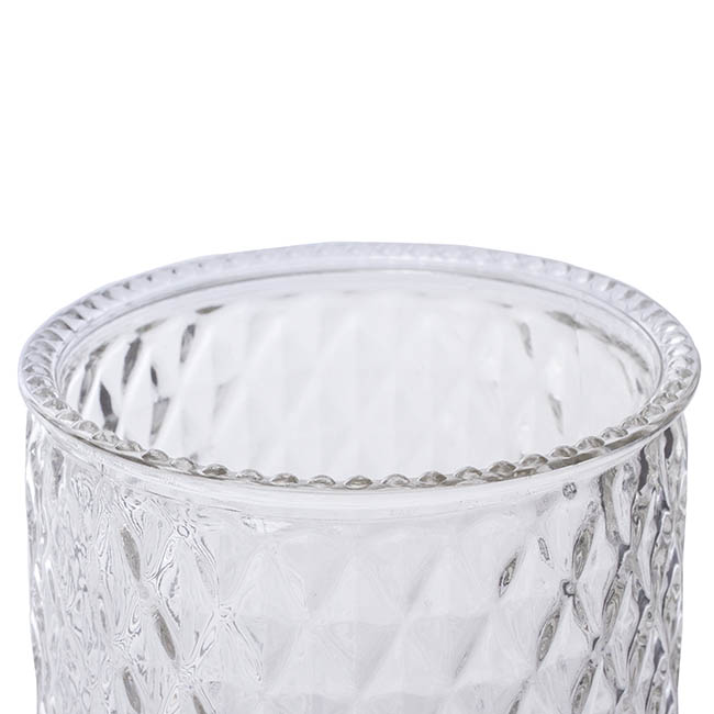Glass Ann Maggie Vase Clear (12Dx12cmH)