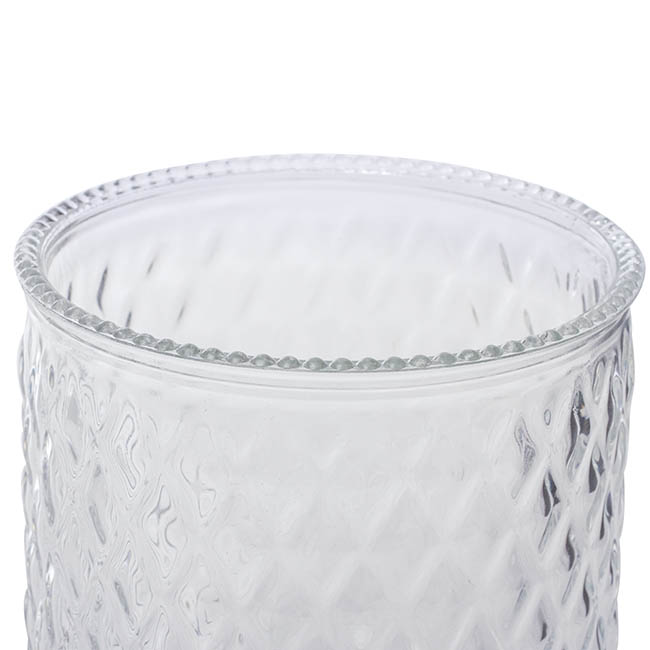 Glass Ann Maggie Vase Clear (15Dx15cmH)