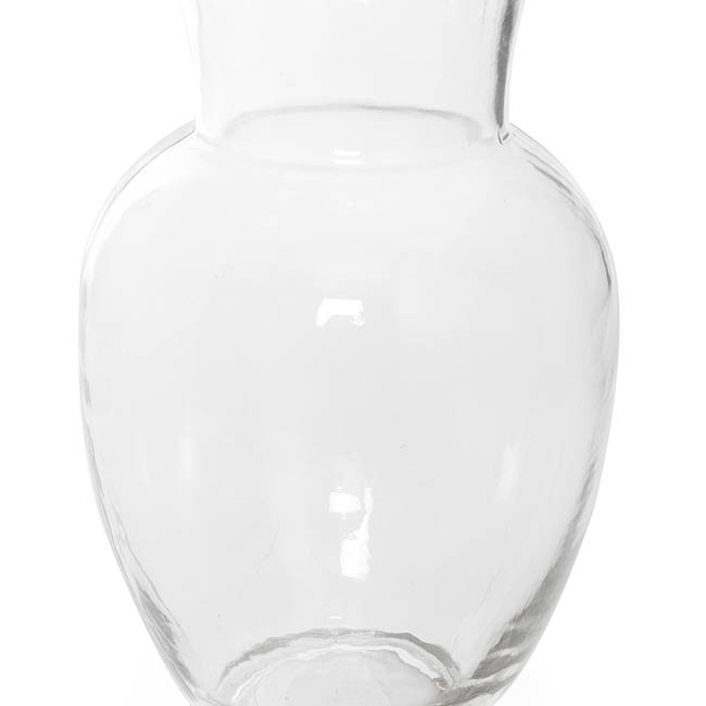 Glass Ginger Lily Vase Clear (13DX22cmH)