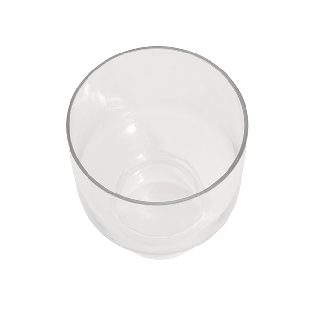 Glass Compote Vase Clear (15Dx20cmH)