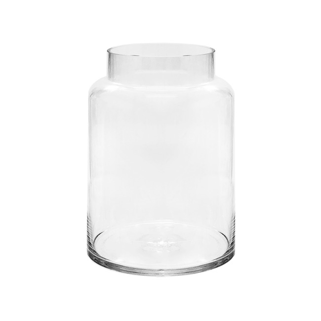 Glass Dimi Squat Dome Vase Clear (13TDx18BDx20cmH)