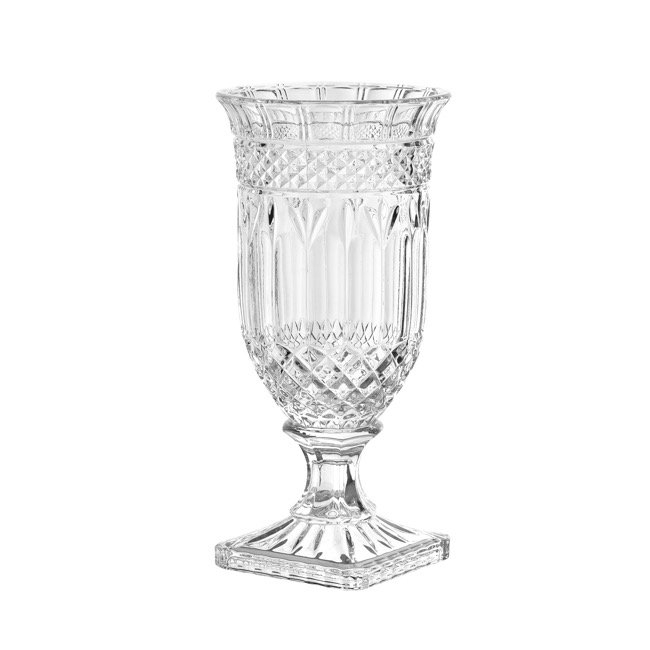 Versailles Crystal Glass Vase Clear (16Dx33cmH)