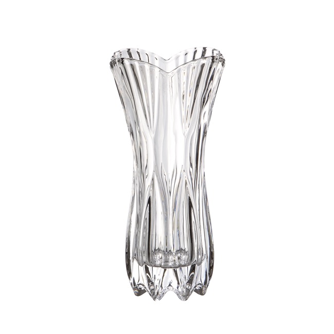 Vintage Crystal Glass Vase Clear (15x30cmH)