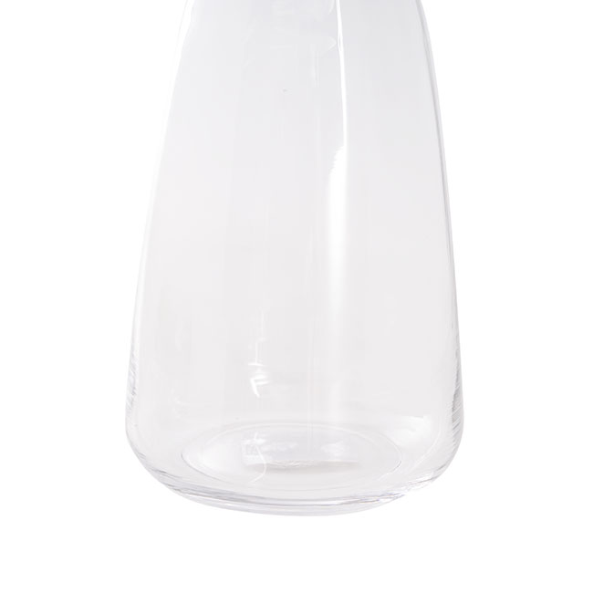 Glass Hyacinth Vase Clear D15.5x18cmH