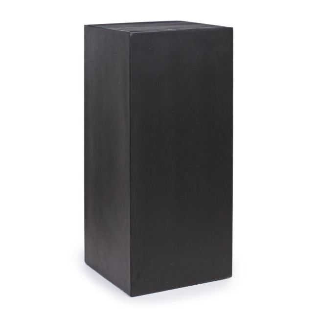 Fibreglass Plinth Square Matte Black (33x33x90cmH)