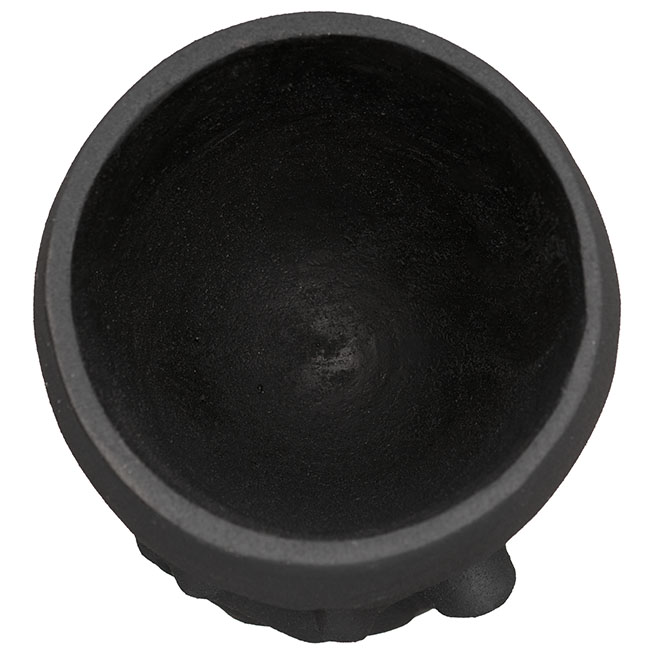 Fibreglass Face Urn Limestone Black (33cmWx83cmH)