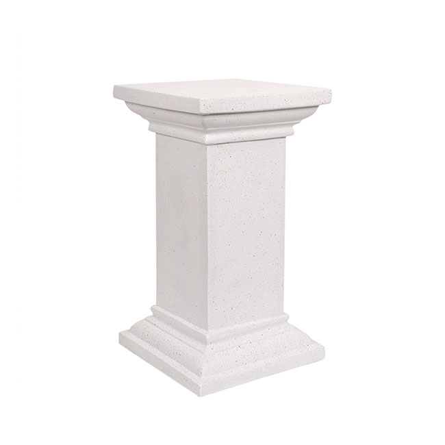 Fibreglass Square Pedestal Cream (36x36x66cmH)