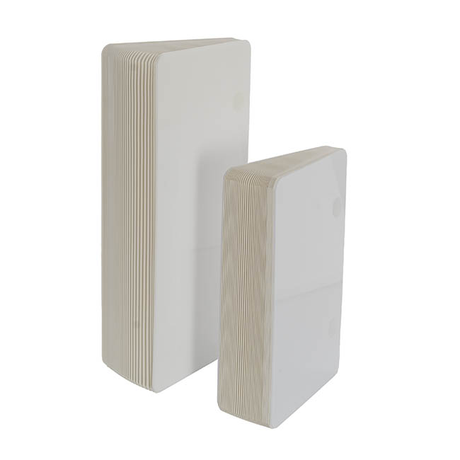 Elite Foldable Paper Riser Set 2 White (31Dx25cmH & 35cmH)