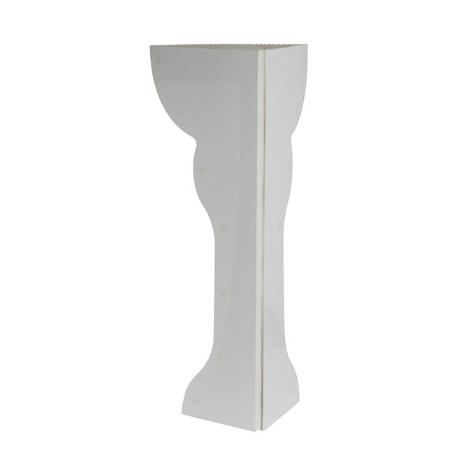 Elegant Foldable Paper Classic Plinth White (65Dx90cmH)