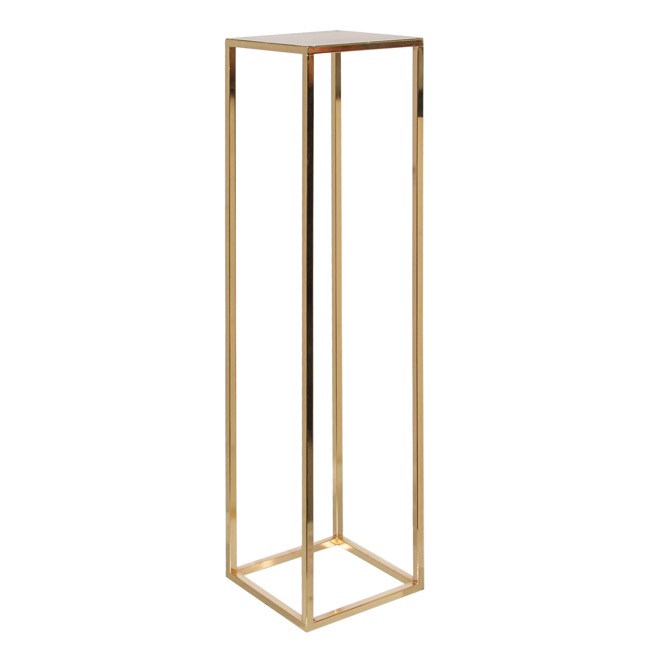 Metal Centrepiece Flower Table Stand Gold (25x25x96cmH)