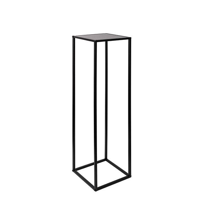 Metal Centrepiece Flower Table Stand KD Black (25x25x95cmH)