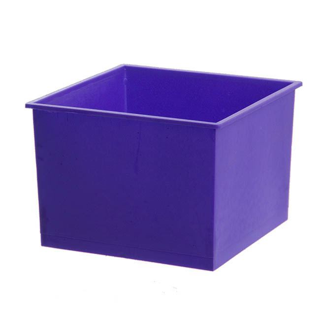Plastic Posie Box Violet (14x14x10cmH)