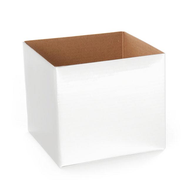 Posy Box Mini White (13x12cmH)
