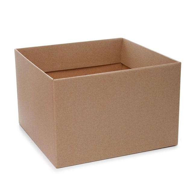 Posy Box Large with Flap Matte Kraft (22x14cmH)