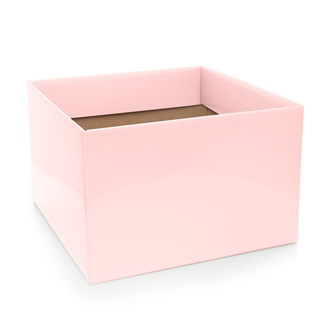 Posy Box Large with Flap Baby Pink (22x14cmH)