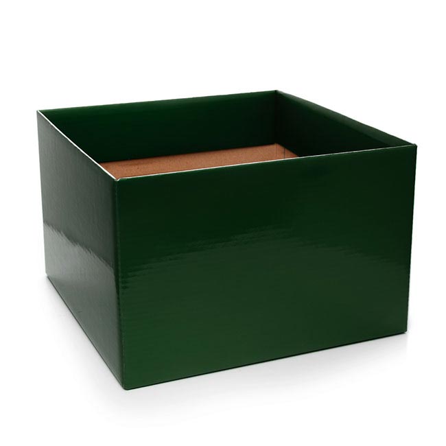 Posy Box Large with Flap Hunter Green (22x14cmH)