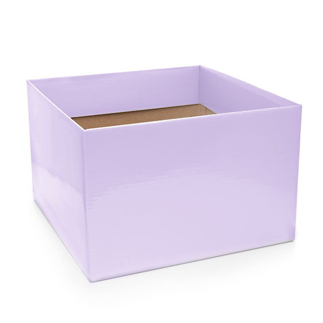 Posy Box Large with Flap Lavender (22x14cmH)
