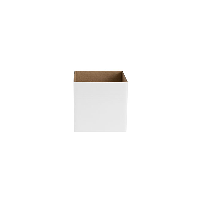 Posy Box Petite Mini White Pack 25  (10x10x10cmH)