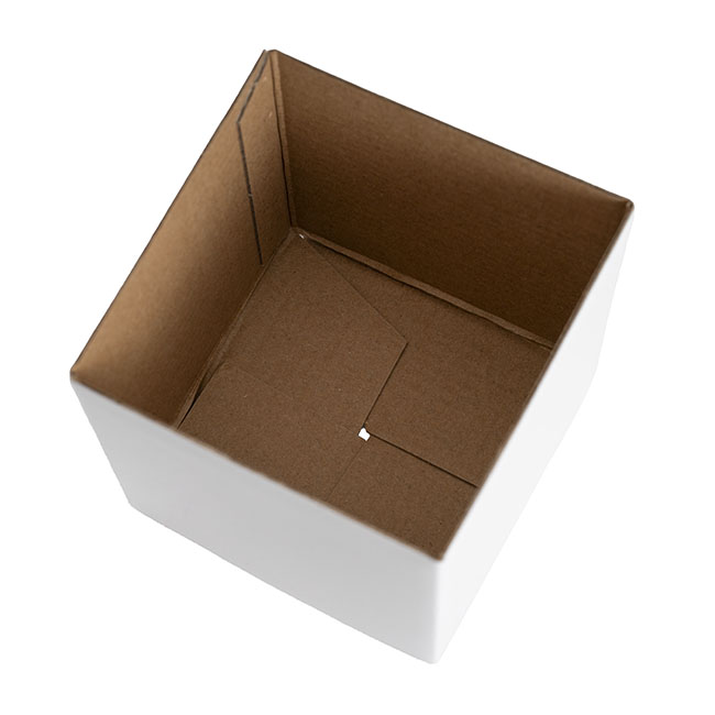 Posy Box Petite Mini White Pack 25  (10x10x10cmH)