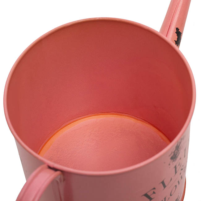 Jardinier Tin Watering Can Pink (13.5x13.5cmH)