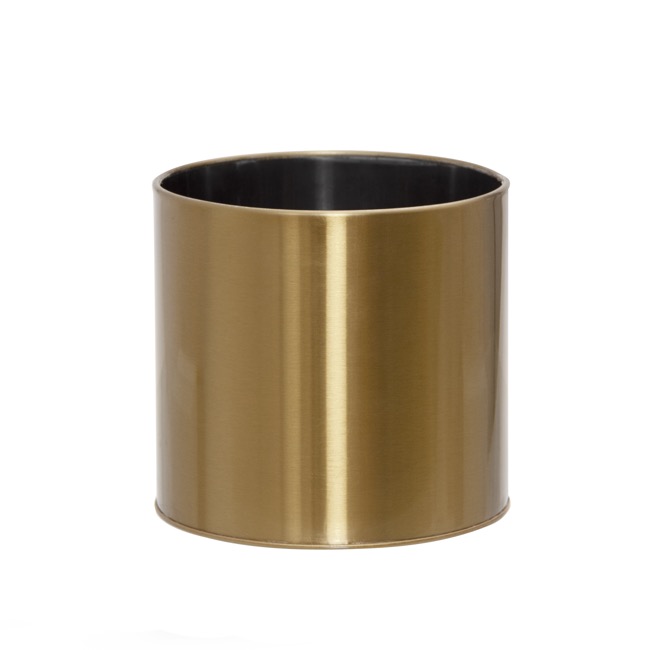 Metal Plant and Arrangement Pot Large Brass Gold (20x18cmH)