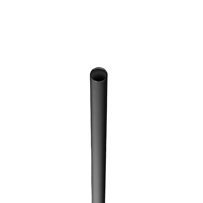 Tall Single Metal Tube Vase Black (15x9x50cmH)