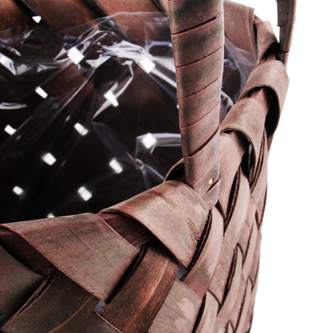 Nordic Woven Basket Planter Dark Brown (26x22x18cmH)