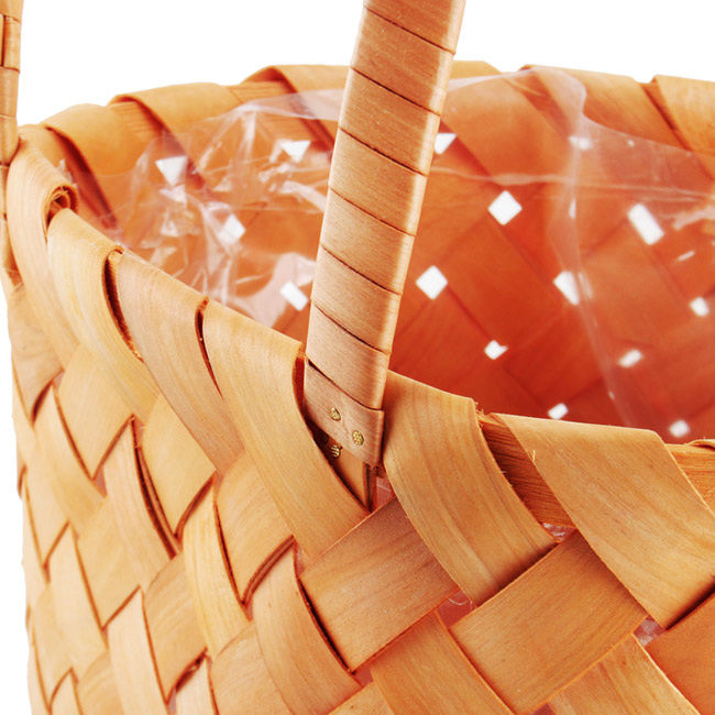 Nordic Woven Basket Planter Rectangle Natural (26x22x18cmH)