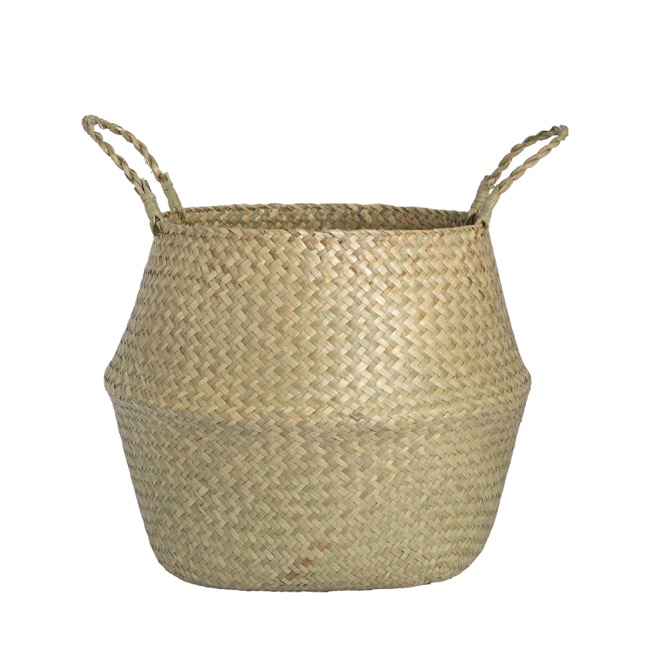 Tonga Seagrass Planter Basket Natural (31Dx28cmH)