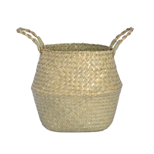Tonga Seagrass Planter Basket Natural (27Dx26cmH)