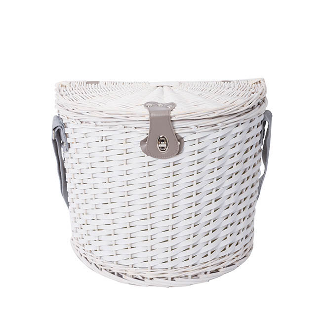 2 Person Picnic Basket White (38x30x32cmH)
