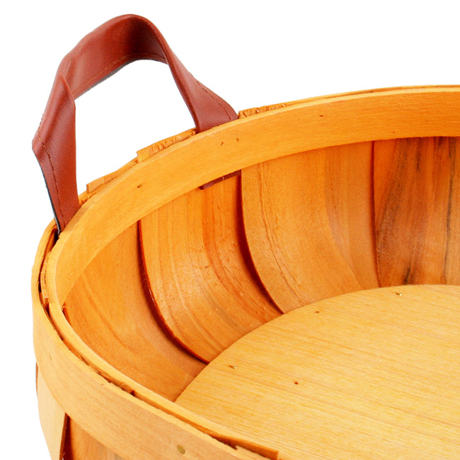 Woven Barrel Oval Tray Natural (36x26x7cmH)