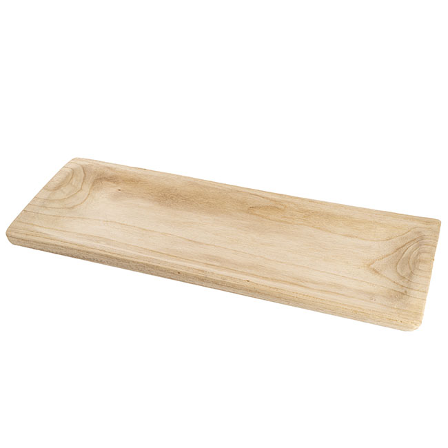 Natural Wooden Tray Rectangle (61cmx22cmx4cmH)