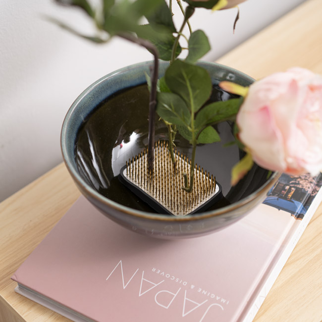 Ikebana Stayput Kenzan Flower Holder Rectangle Med 5.8x8.3cm