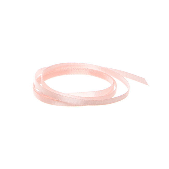 Ribbon Satin Deluxe Double Faced Baby Pink (3mmx50m)