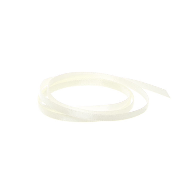 Ribbon Satin Deluxe Double Faced Ivory (3mmx50m)