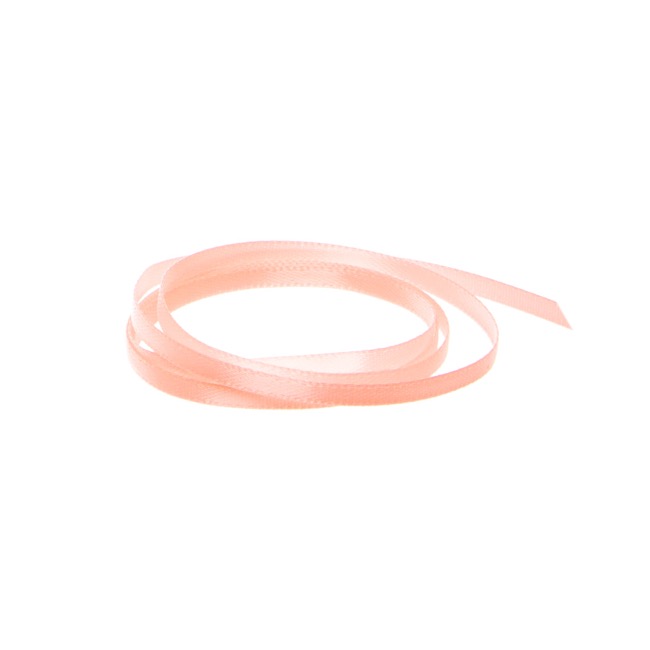 Ribbon Satin Deluxe Double Faced Peach (3mmx50m)