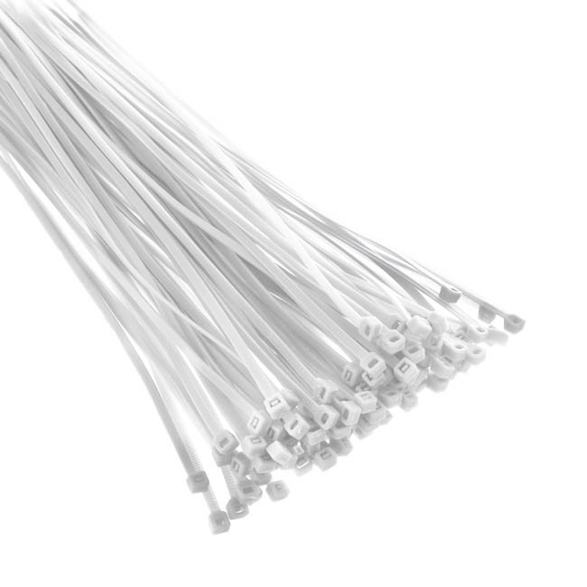 Cable Tie 15cm White (Bag 100)