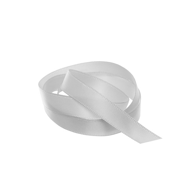 Ribbon Satin Deluxe Double Faced Silver (10mmx25m)