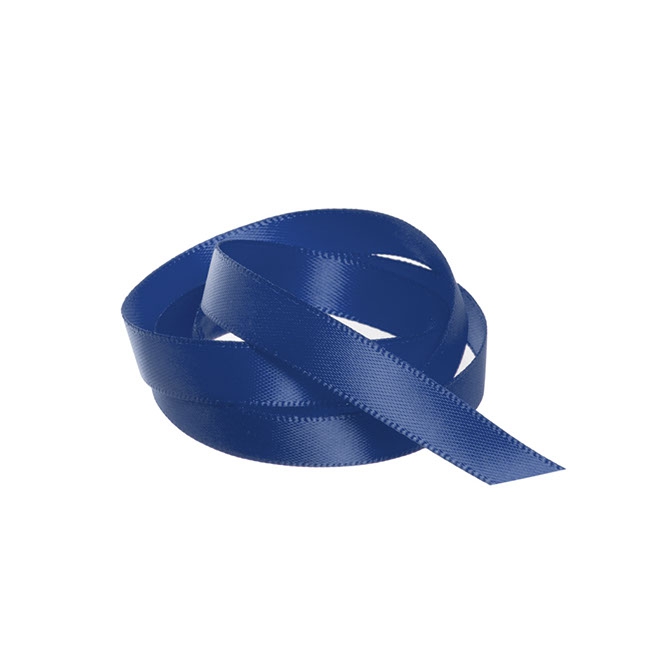 Ribbon Satin Deluxe Double Faced Navy (10mmx25m)