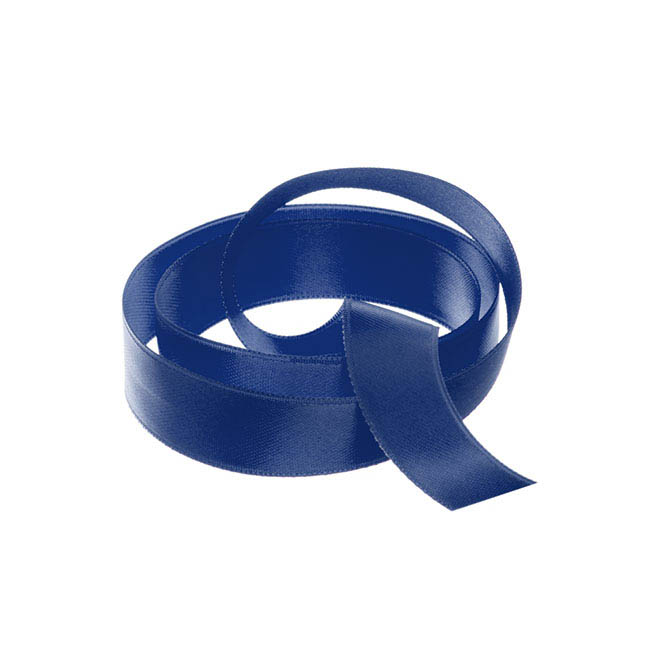 Ribbon Satin Deluxe Double Faced Navy (15mmx25m)