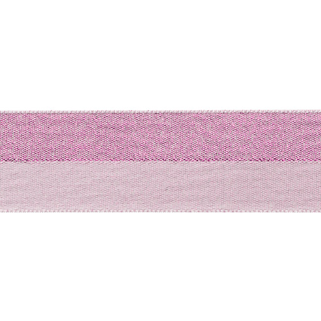 Ribbon Satin & Metallic Glitter Duo Pink (25mmx20m)