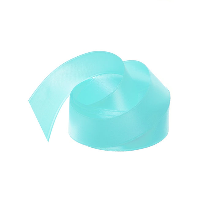 Ribbon Satin Deluxe Double Faced Tiffany Blue (25mmx25m)