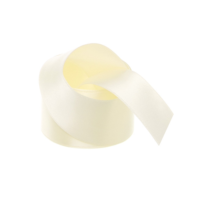 Ribbon Satin Deluxe Double Faced Cream (38mmx25m)