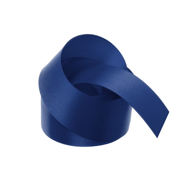 Ribbon Satin Deluxe Double Faced Navy (38mmx25m)