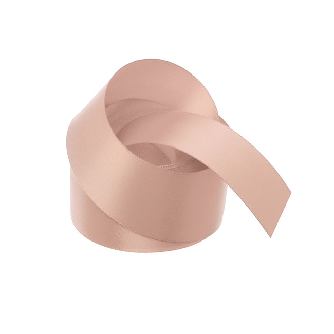 Ribbon Satin Deluxe Double Faced Rose Gold (38mmx25m)