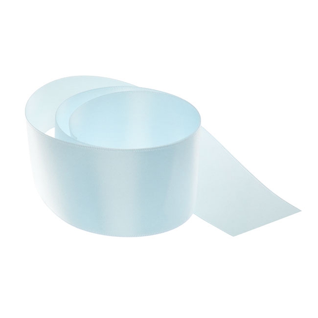 Ribbon Satin Deluxe Double Faced Baby Blue (50mmx25m)