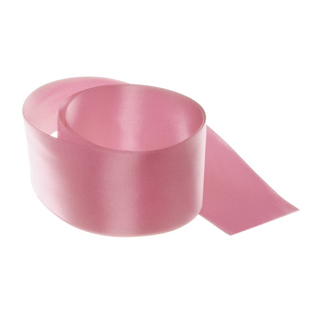 Ribbon Satin Deluxe Double Faced Dusty Pink (50mmx25m)